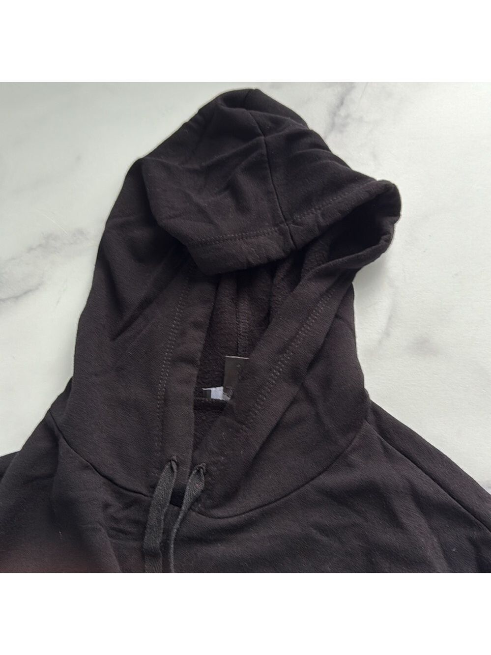 Anthropologie Drew Twist Front Pullover Black Hoodie Size Small - Picture 8 of 11